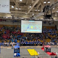 Audience prepares for the 2026 GVSU West MI District Event to begin